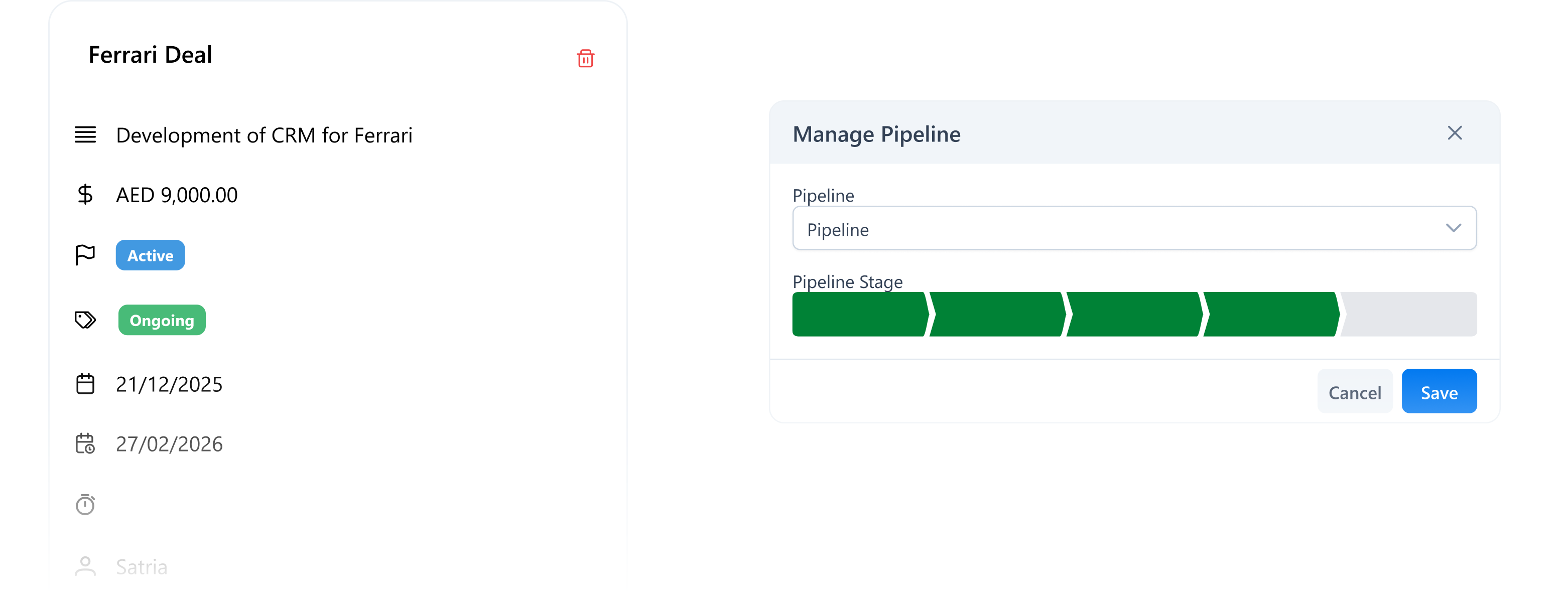 Visual Sales Pipeline Management
